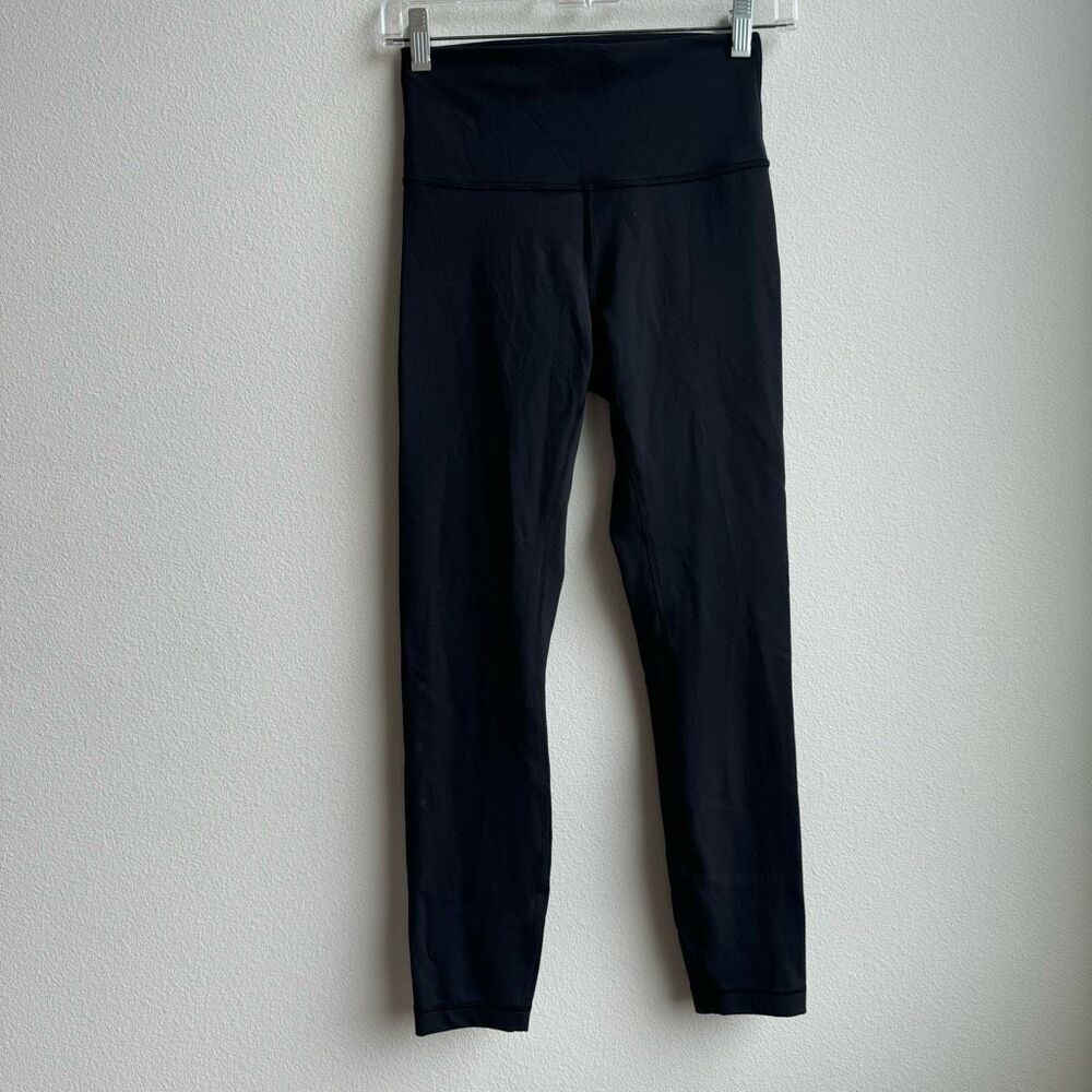 Lululemon Wunder Train High Rise Tight 25" *Graphic Pipe Classic Black Size 6